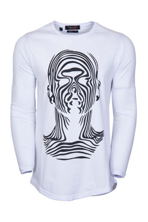 تی شرت لانگ مردانه طرحدار Moschino