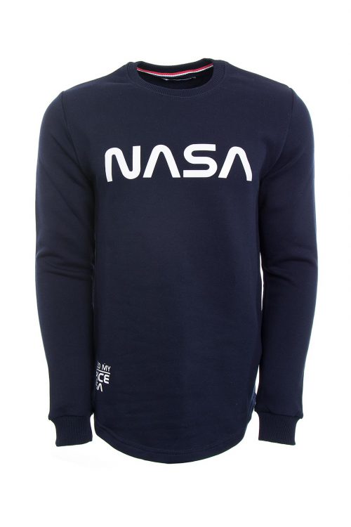 سویشرت لانگ جلو بسته مردانه NASA