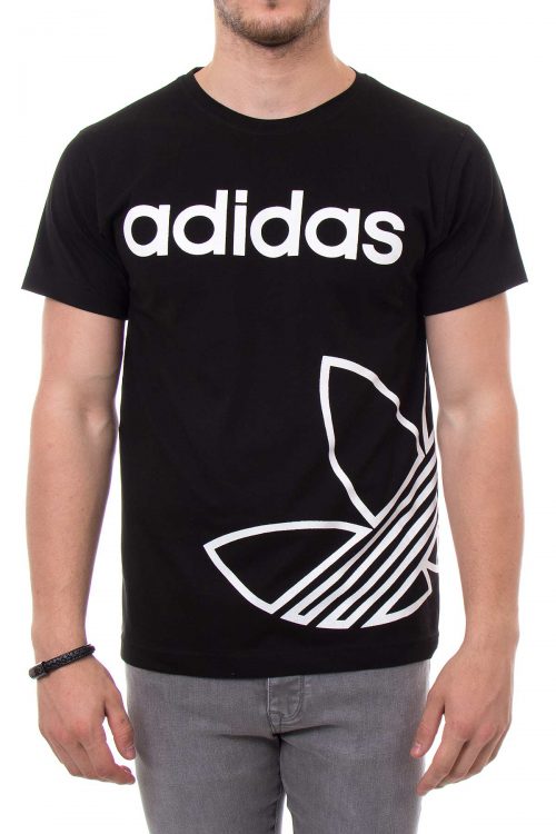 تیشرت یقه گرد مردانه طرح adidas