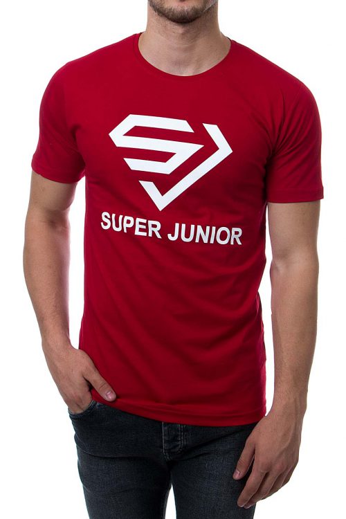 تیشرت یقه گرد مردانه طرح SUPER JUNIOR