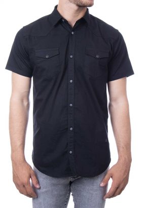 پیراهن آستین کوتاه کتان کش مردانه Calvin Klein