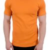 تی شرت ساده یقه گرد مردانه TOM TAILOR نارنجی 1797