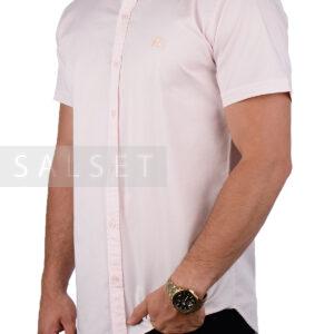 پیراهن آستین کوتاه مردانه Burberry صورتی 2084