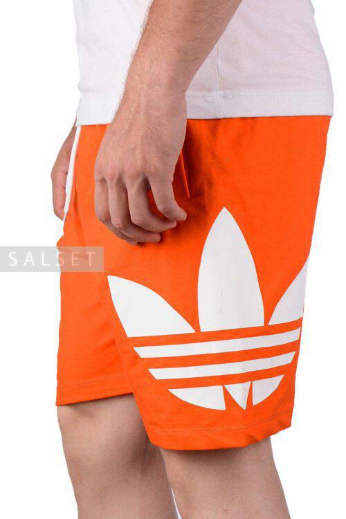 شلوارک مردانه اسپرت طرح adidas نارنجی 661