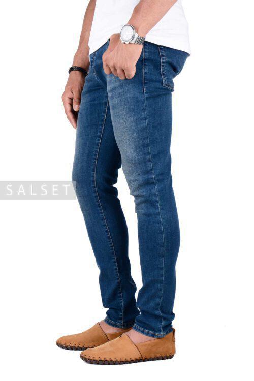 شلوار جین مردانه اسکینی ZARA آبی تیره مدل 685
