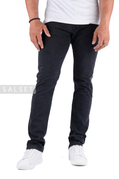 شلوار جین مردانه راسته Calvin Klein ذغالی مدل 702