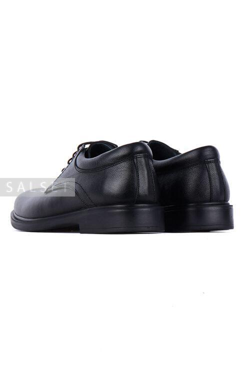کفش رسمی مردانه چرم طبیعی مشکی 715
