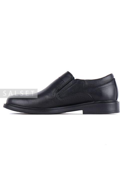 کفش رسمی مردانه چرم طبیعی مشکی 716