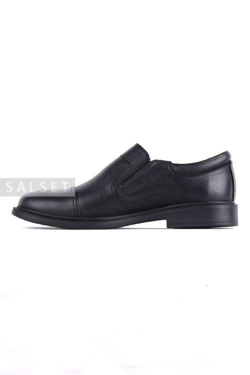 کفش رسمی مردانه چرم طبیعی مشکی 713