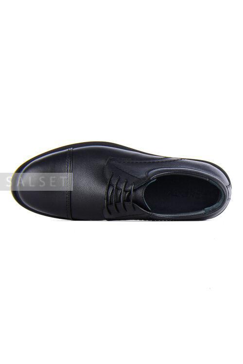 کفش رسمی مردانه چرم طبیعی مشکی 714