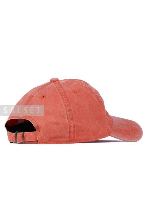 کلاه مردانه کتان نارنجی مدل 458