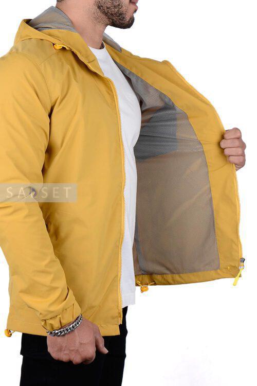 سویشرت مردانه ضد آب طرح ZARA خردلی