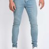 شلوار جین مردانه اسکینی Super Dry آبی روشن 821