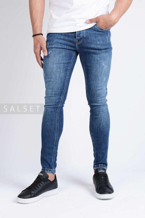 شلوار جین مردانه اسکینی LEVIS سرمه ای روشن 856