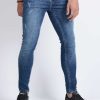 شلوار جین مردانه اسکینی LEVIS سرمه ای روشن 856