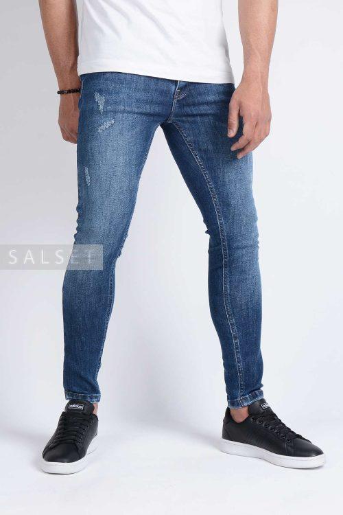 شلوار جین مردانه اسکینی LEVIS سرمه ای روشن 856