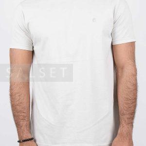 تیشرت مردانه یقه گرد CH شیری 2742