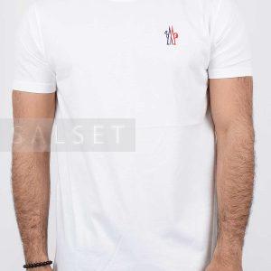 تیشرت مردانه یقه گرد Moncler سفید 2726