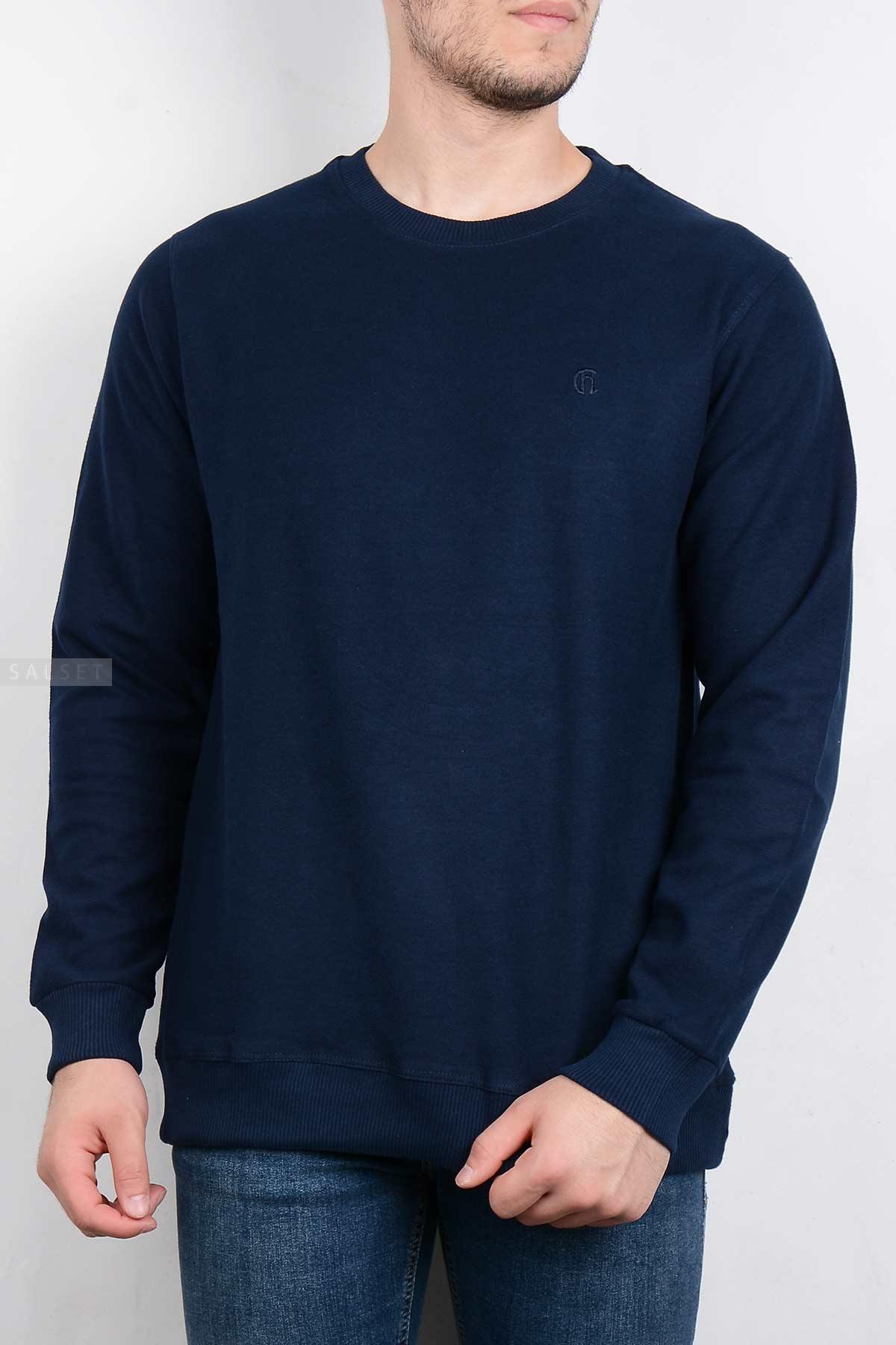 بلوز مردانه یقه گرد سرمهای 2862