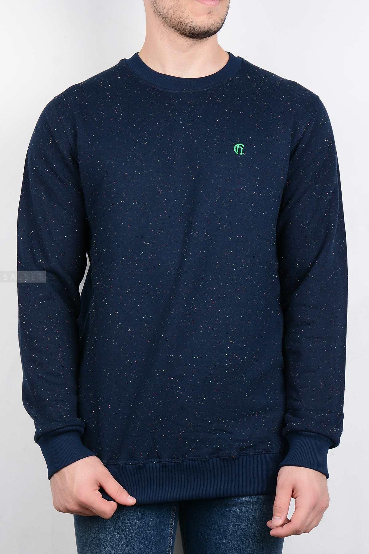 بلوز مردانه یقه گرد سرمهای 2878