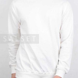 بلوز مردانه یقه گرد سفید 2880